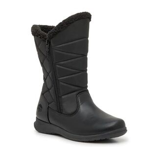 totes Women's Black Quilted Winter Boots